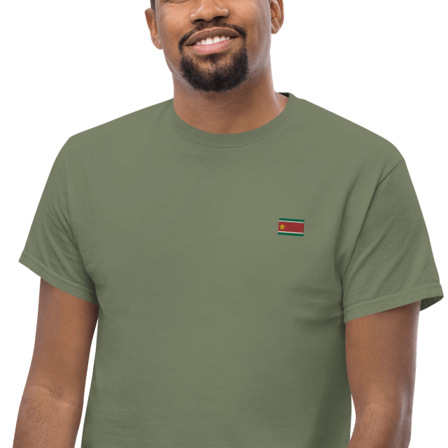 Drapeau Gwadloup brodé _ T-Shirt Unisex Premium Bio